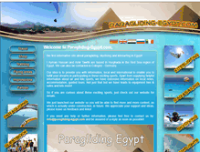 Tablet Screenshot of paragliding-egypt.com